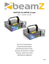 Beamz Anthe II Double Laser 600mW RGB Gobo DMX IRC El manual del propietario