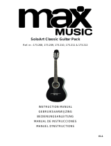 MaxMusic SoloArt Classic Guitar Pack Sunburst El manual del propietario