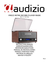 audizio Frisco Retro Record Player DAB+ Radio  El manual del propietario