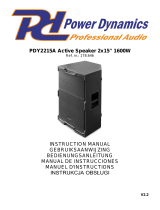 Power Dynamics PDY2215A El manual del propietario