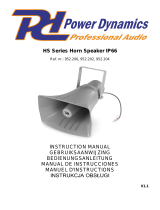 Power Dynamics HS40 El manual del propietario