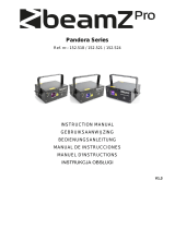 Beamz Pro Pandora 1600 TTL Laser RGB El manual del propietario