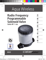 claber 1" M. RF programmable solenoid valve Manual de usuario