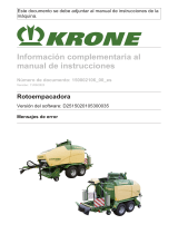 Krone Error messages Instrucciones de operación