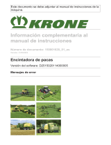 Krone Messages - Parameters Instrucciones de operación