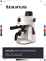 Taurus 920800 Coffee Maker Espresso Cream Manual de usuario