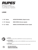 Rupes LK900E Manual de usuario