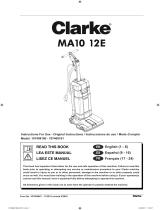 Clarke 107408160 MA10 Upright Scrubber Guía de instalación