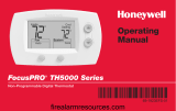 Honeywell FocusPRO TH5000 Series Non-Programmable Digital Thermostat Manual de usuario