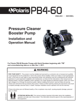 Polaris PB4-60 Pressure Cleaner Booster Pump Manual de usuario