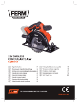 Ferm CSM1049 20V Cordless Circular Saw Manual de usuario