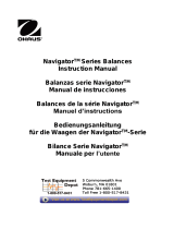 Ohaus NV422 Navigator Series Balances Manual de usuario