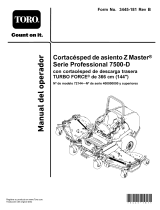 Toro 7500-D Series 144 in. (366 cm) 44 HP 1568cc Diesel Rear Discharge Manual de usuario