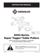Greenlee 6000 Series Super Tugger Cable Pullers Manual Manual de usuario