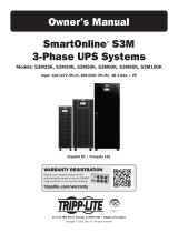 Tripp Lite Tripp-lite S3M25K SmartOnline S3M 3 Phase UPS Systems El manual del propietario