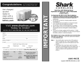 Shark SV70 Cordless Hand Vac Manual de usuario