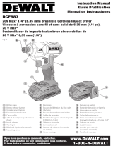 DeWalt DCF887B Manual de usuario