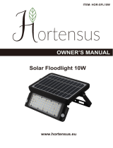 Hortensus HOR-SFL10W Solar Floodlight 10W El manual del propietario
