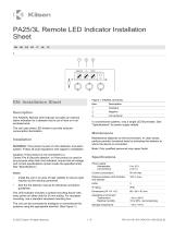 Kilsen PA25/3L Remote LED Indicator Guía de instalación