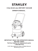 Stanley SL18402-8B 8 Gal Wet Dry Vacuum Cleaner Guía del usuario