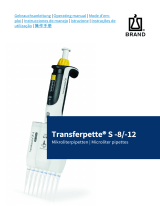 Brand S-8 Multi Channel Microlitre Pipette Transferpette Manual de usuario