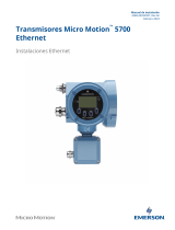 Micro Motion Transmisores 5700 Ethernet El manual del propietario
