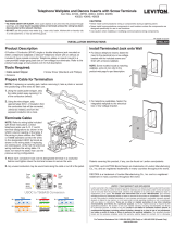 Leviton 40159-W Instruction Sheet