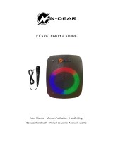 N GEAR PARTY 4 Studio Bluetooth Party Speaker Manual de usuario