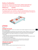 Livoo JEU002 2 In 1 Bag Toss and Tic-Tac Toe Game Manual de usuario