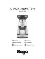 Sage SCG600 The Dose Control Pro Coffee Grinder Guía del usuario