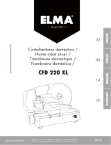 Elma Cortadora de Fiambres Premium con Dos Cuchillas Ø 220 mm El manual del propietario
