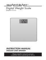 smartheart 19-101 Digital Weight Scale Manual de usuario