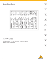Behringer XENYX 1003B Guía de inicio rápido