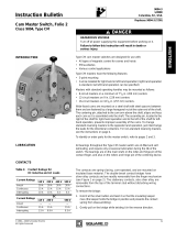 Electric Controller & Mfg. (EC&M) Master Switch - Class 9004 Type CM, Series 2 Guía de instalación