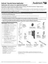 Andersen VeriLock Security Sensor Application Instrucciones de operación