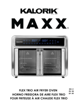 KALORIK MAXX 26 Quart Flex Trio Air Fryer Oven Manual de usuario