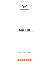 Beyerdynamic MC 930 Stereo Set Manual de usuario