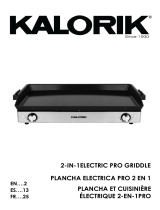 KALORIK Pro Double Griddle and Cooktop Manual de usuario