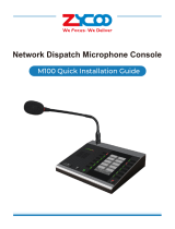 Zycoo M100 Dispatch Microphone Console Quick Guía de instalación