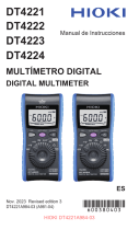 Hioki DIGITAL MULTIMETER DT4221,DT4222,DT4223,DT4224 Manual de usuario