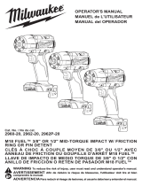 Milwaukee M18 FUEL Cordless Mid-Torque Impact Wrench El manual del propietario