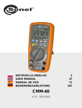 Sonel CMM-40 Manual de usuario