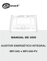 Sonel MPI-540-PV Solar Manual de usuario