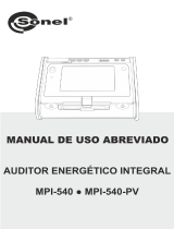 Sonel MPI-540-PV Manual de usuario