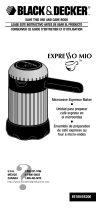 Black and Decker Appliances Expresso Mio EE100 Manual de usuario