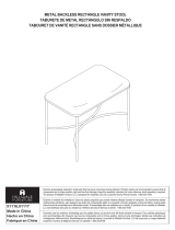 Hillsdale Furniture Wimberly Metal Vanity Stool El manual del propietario
