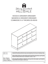 Hillsdale Furniture Campbell Wood 6 Drawer Dresser El manual del propietario