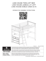 Hillsdale Furniture Lake House Wood Loft Bed El manual del propietario