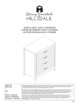 Hillsdale Furniture Lancaster Wood 4 Drawer Dresser El manual del propietario