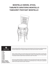 Hillsdale Furniture Montello Metal Stool El manual del propietario